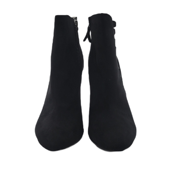 Nine West Olivia Black Faux Suede Booties H - Picture 9 of 10